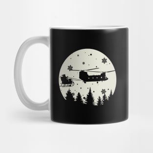 CH-47 Chinook Pulling Santa's Sleigh Mug